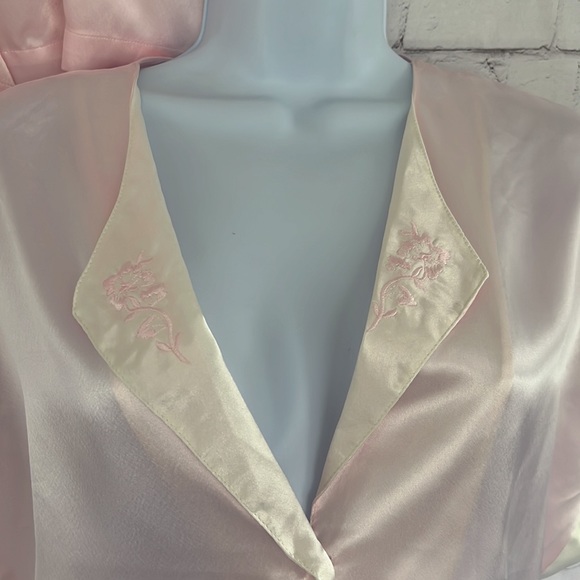 Val•Mode Lingerie pink satin sleep wear set size large - Picture 9 of 17